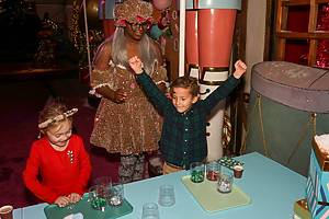 Kids explore Passport to Santa