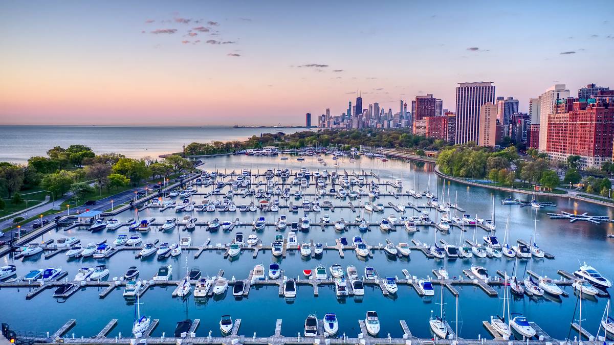 Boats at Belmont Harbor