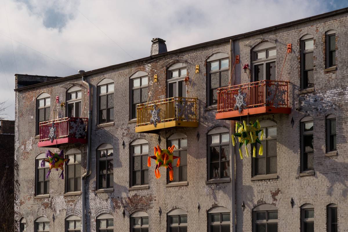 Vintage building in Aurora, IL