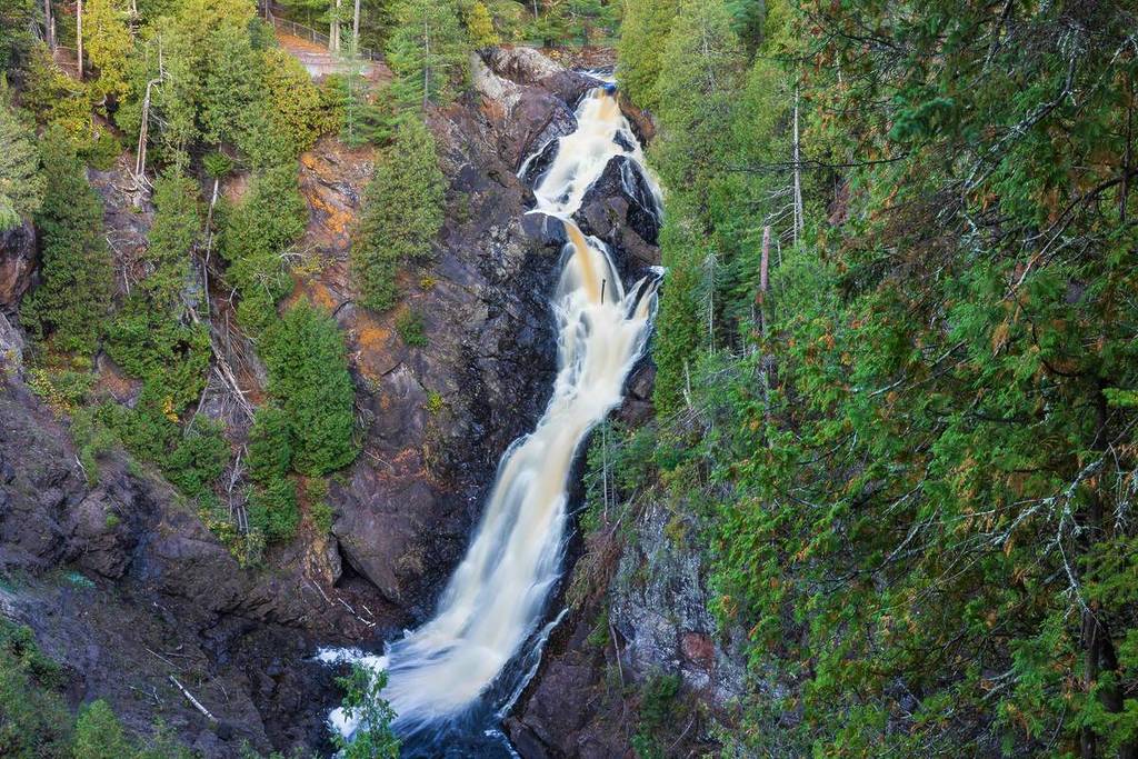 Big Manitou Falls Waterfall Scenic Landscape