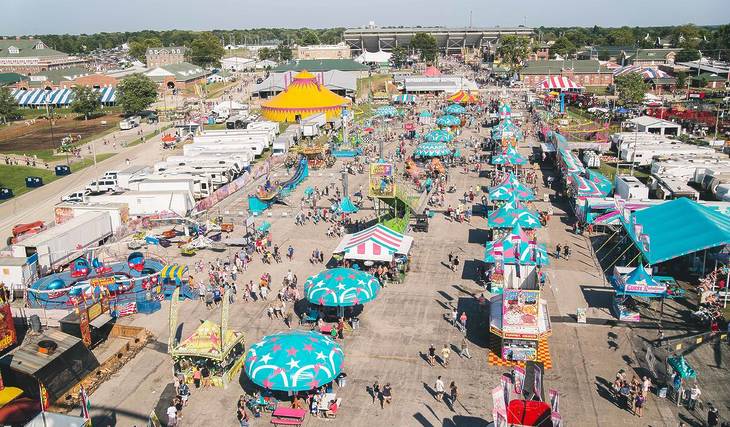 The largest state fair in Illinois returns for the next two weekends—with $5 opening-day entry, free kids’ admission, and a scooter-riding Butter Cow