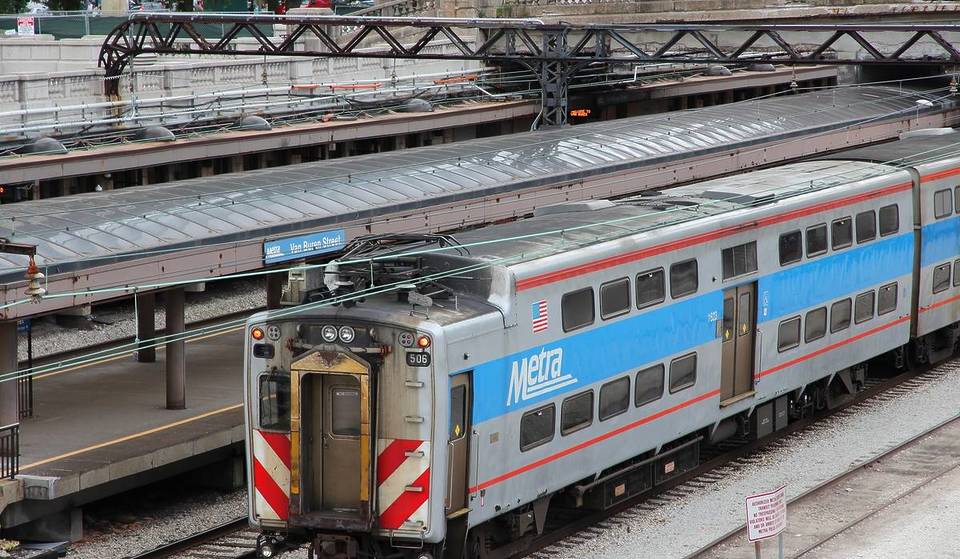 Este tan esperado viaje en tren desde Chicago por fin se hace realidad, y las vistas panorámicas son inmejorables.