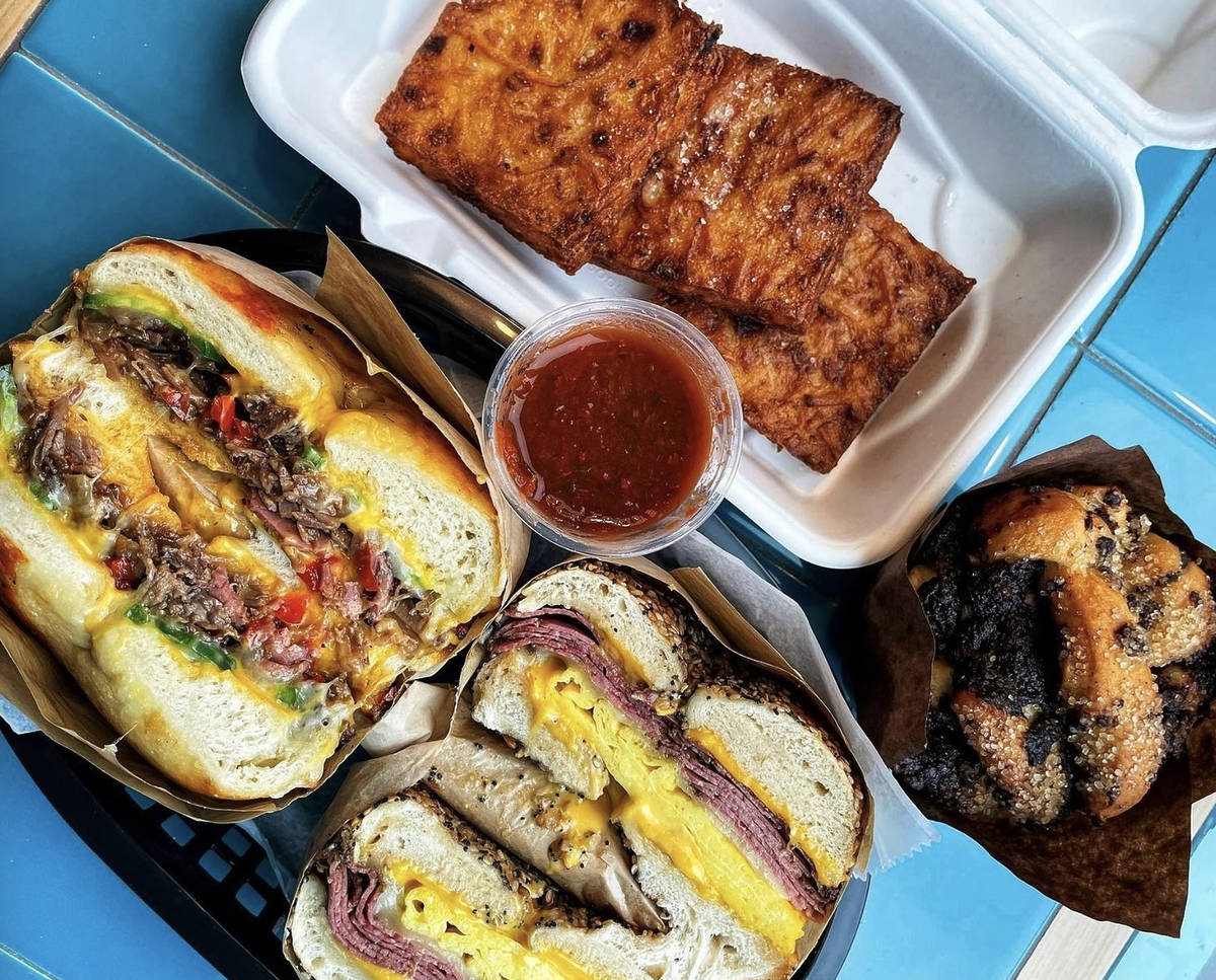 Call Your Mother Bagels spread