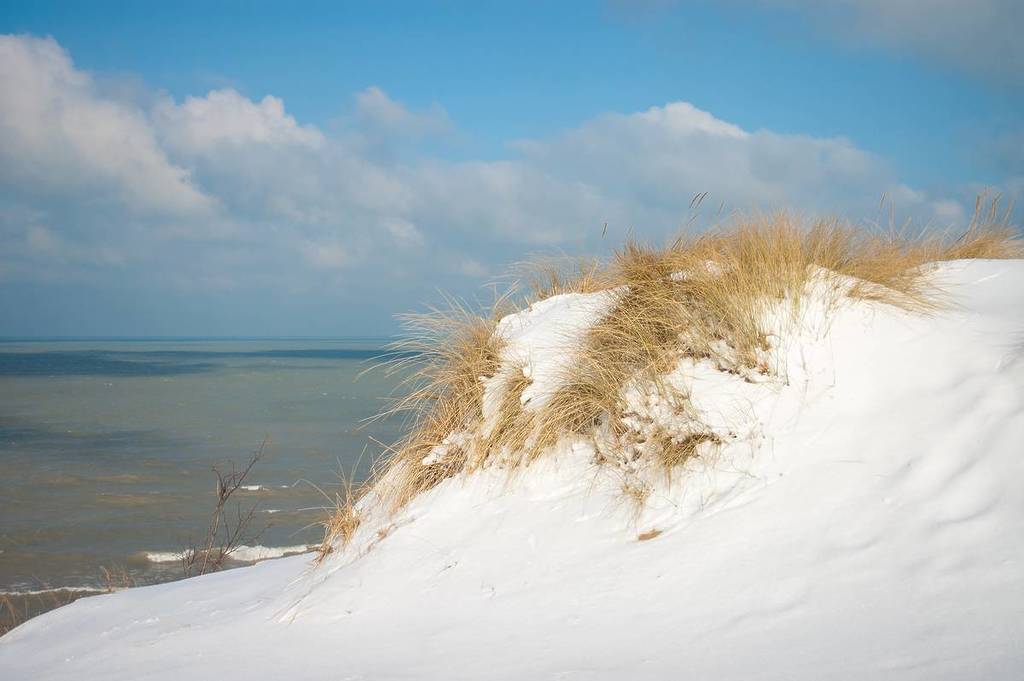 A snow capped Mount Baldy inside the Indiana Dunes National Lakeshore. Picture was taken on December 22, 2010.