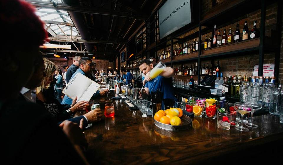 This Playful Fulton Market Spot Is Hosting The Ultimate Bears Playoff Watch Party—With Shot Skis, 16 Screens, And A Surprising ‘Malort’ Cocktail