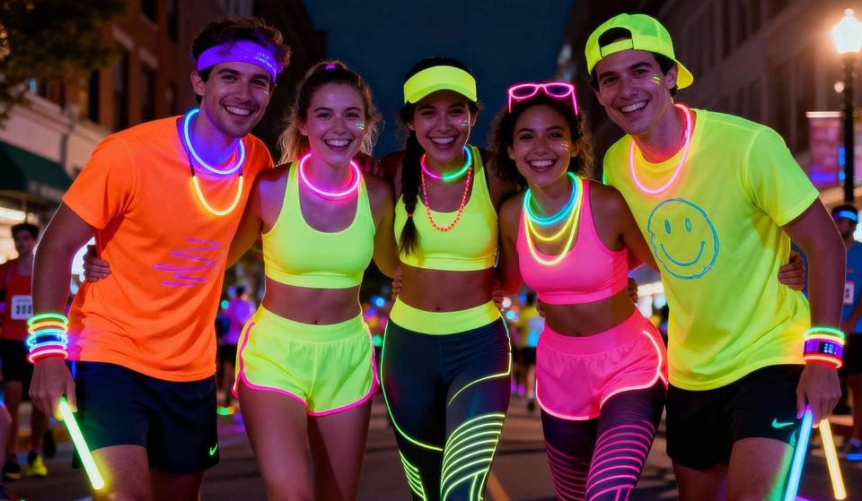 La «Luminous Party Run» de Chicago es la excusa definitiva para dar un paseo social, con accesorios de neón, sesiones fotográficas y una fiesta en la línea de meta.