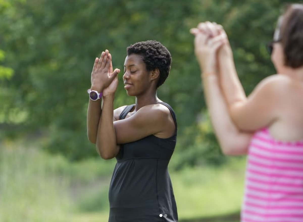 Yoga at Morton Arboretum