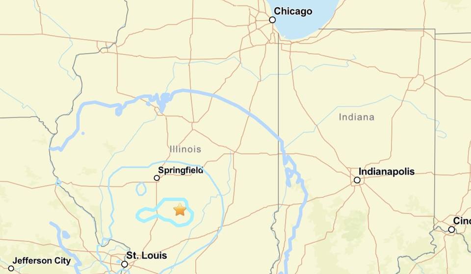 ¿Has sentido un estruendo durante la noche? Se registra un terremoto de magnitud 3,8 en el sur del estado de Illinois.