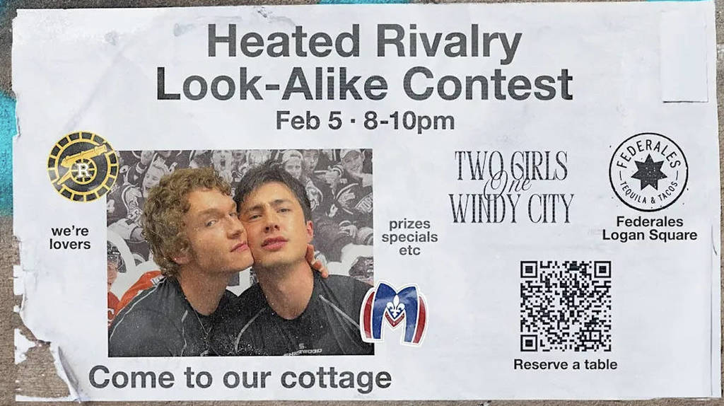 Entrada gratuita y premios de 100 dólares: la competición «Heated Rivalry» de Chicago se celebra este jueves en Logan Square.