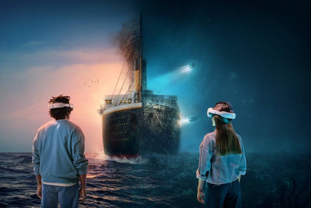 Renders of what guests can expect from the VR Titanic exhibit