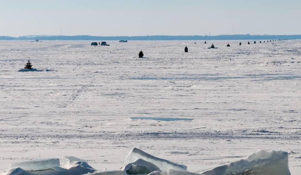 This “Ice Highway” On A Famous Wisconsin Lake Cuts A One-Hour Drive To Minutes—But It Changes Every Single Day