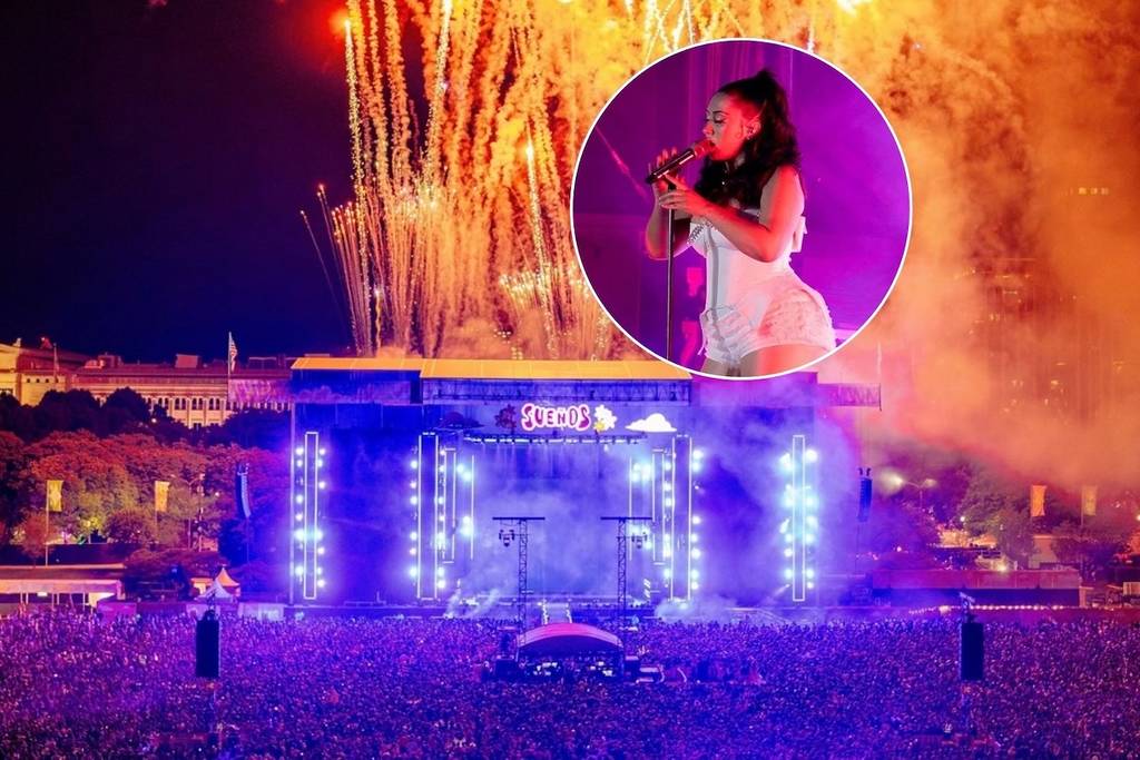 Suenos festival and overlaid image of Kali Uchis