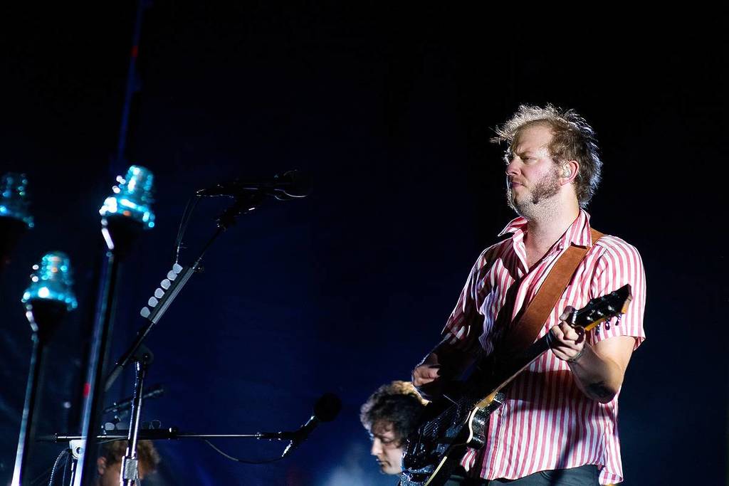 Bon Iver band performs