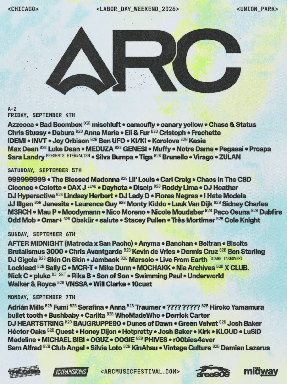 ARC Music Festival Lineup