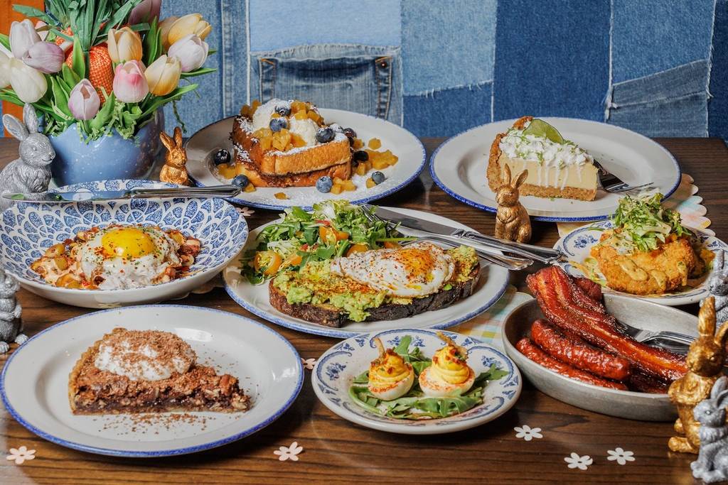 Easter Brunch spread from Reunion