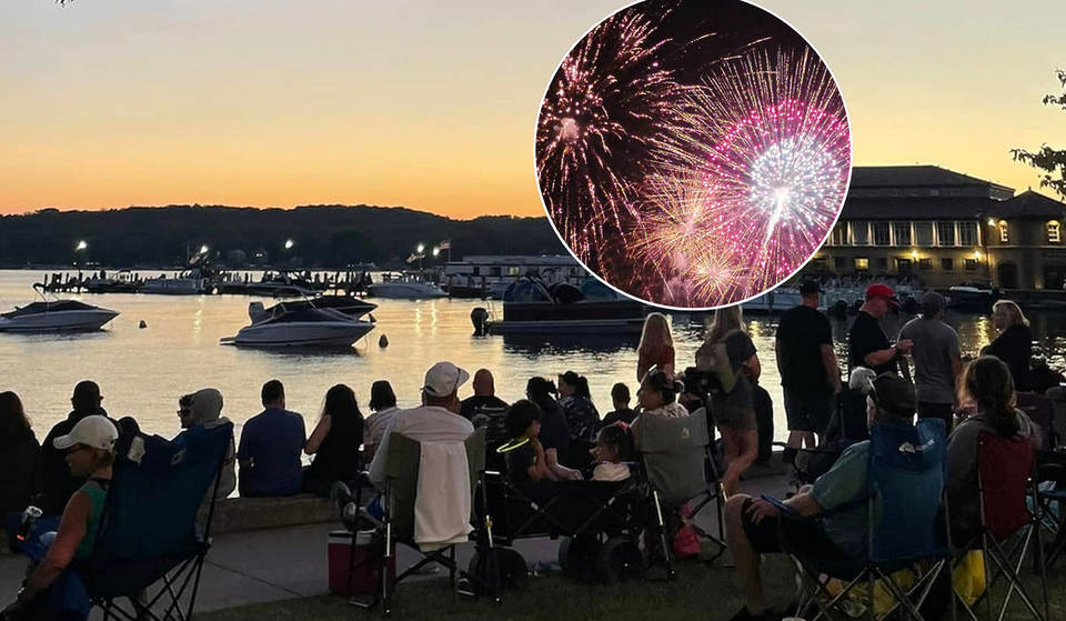 Only 1.5 Hours From Chicago: This Dazzling Summer Tradition Features A Lighted Boat Parade And Massive Fireworks Over The Lake