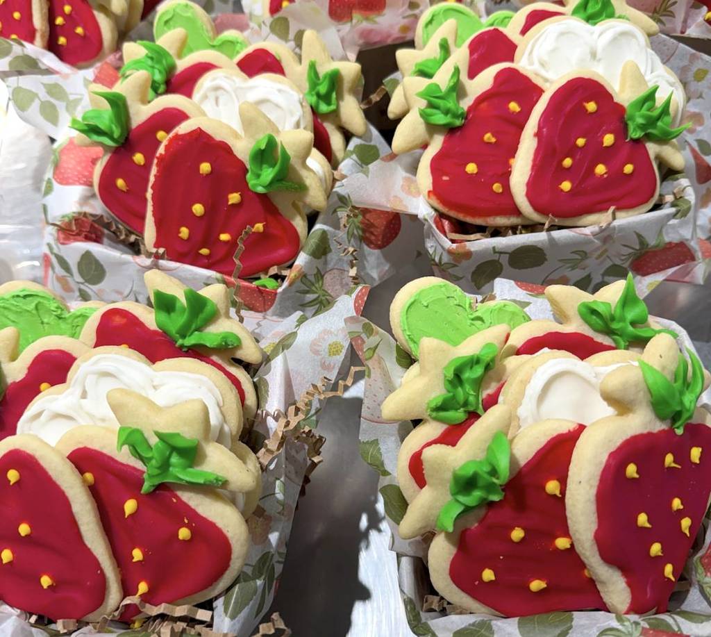 Strawberry cookies