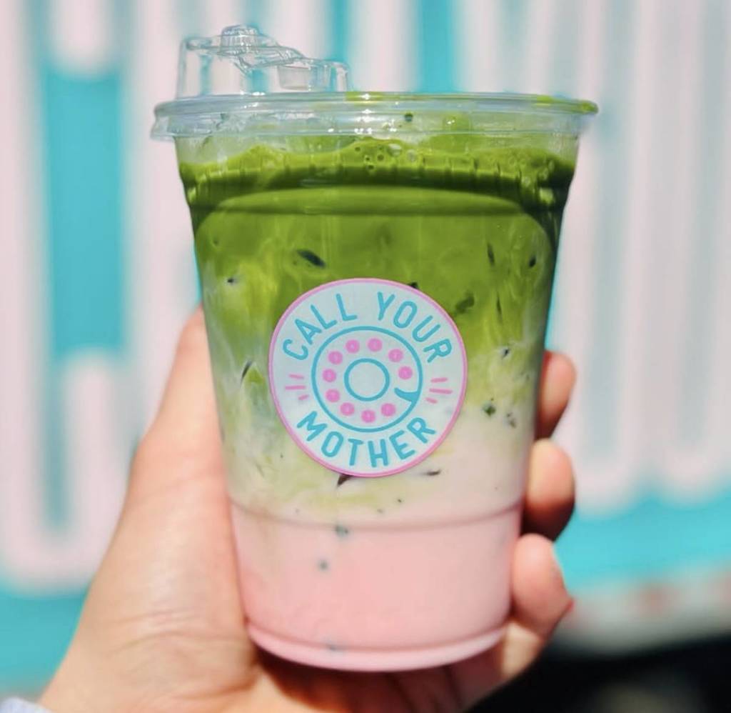 Matcha latte from Call Your Mother Deli