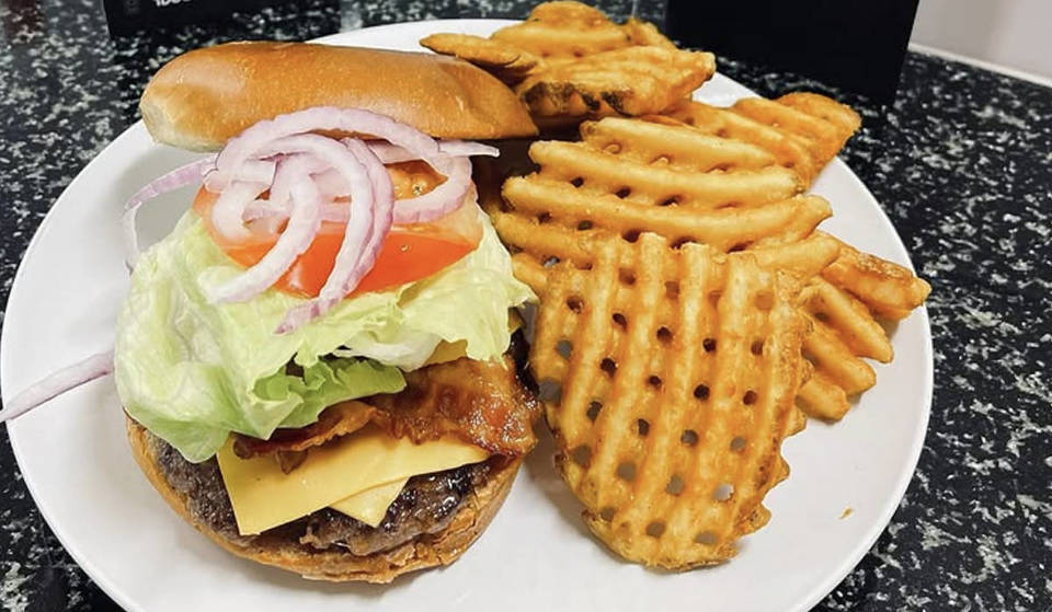 Tucked inside a Chicago gas station, this retro diner serves up massive, basket-style specialty burgers