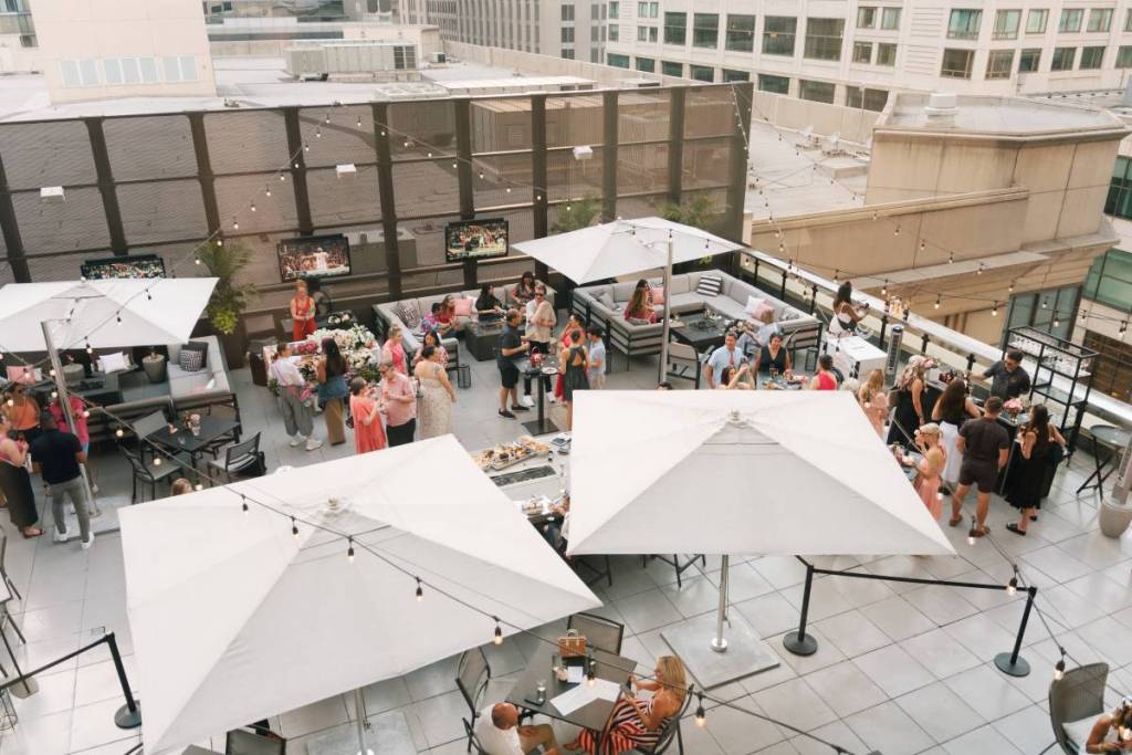 Chicago’s underrated fifth-floor terrace is throwing a massive summer kickoff soirée today—featuring live music and all-inclusive tickets
