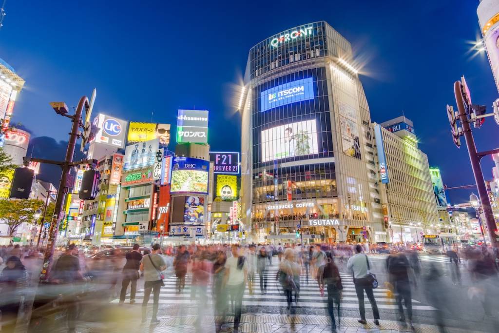 la intersección de Shibuya, en Tokio