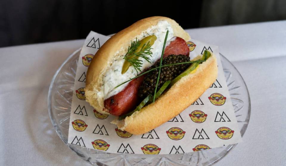 At 6 PM tomorrow: A free caviar hot dog pop-up will take over The Wiener’s Circle