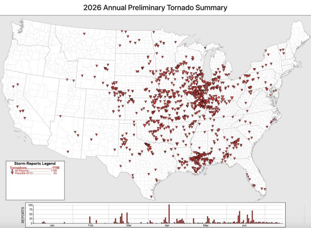 Mapa de datos de la NOAA