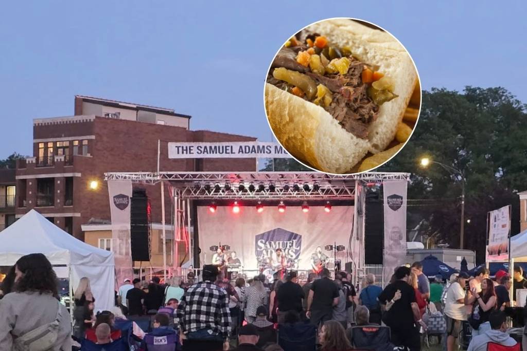 Jeff Fest image and italian beef sandwich