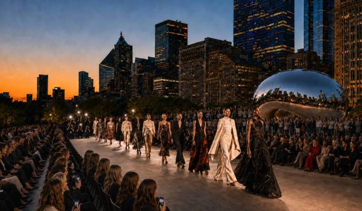 Chicago fashion will take center stage in an outdoor runway show at the Bean this fall