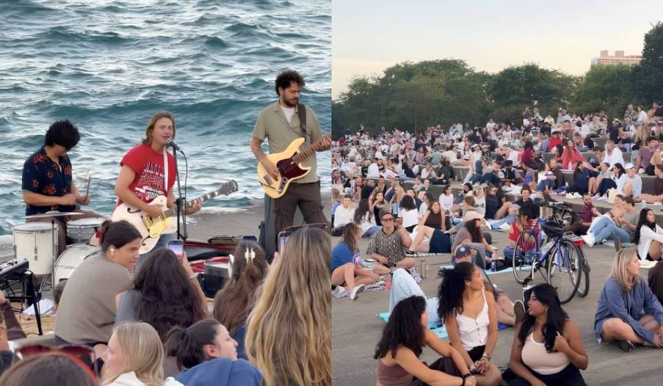 Hollyy and Tanner Dane are closing out the 2026 lakefront season with one final free sunset pop-up concert along the Belmont Rocks this Tuesday