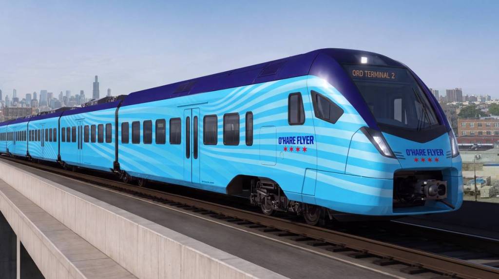 Chicago desvela sus planes para un tren exprés de 15 minutos que unirá el centro de la ciudad con el aeropuerto de O’Hare con vagones eléctricos silenciosos como un susurro
