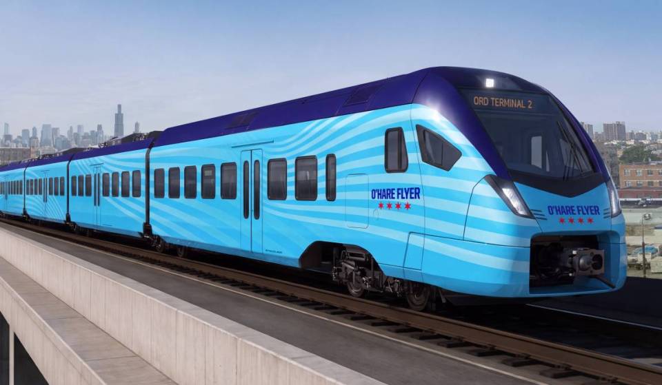 Chicago desvela sus planes para un tren exprés de 15 minutos que unirá el centro de la ciudad con el aeropuerto de O’Hare con vagones eléctricos silenciosos como un susurro