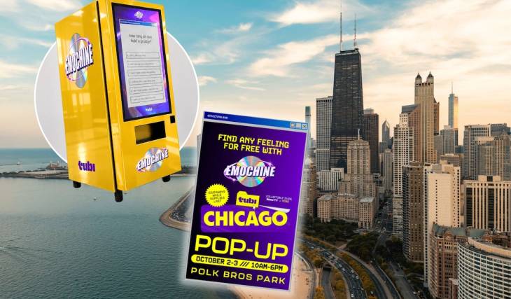 This interactive pop-up matches you with a curated movie watch list based on your mood—and it’s only in Chicago this weekend