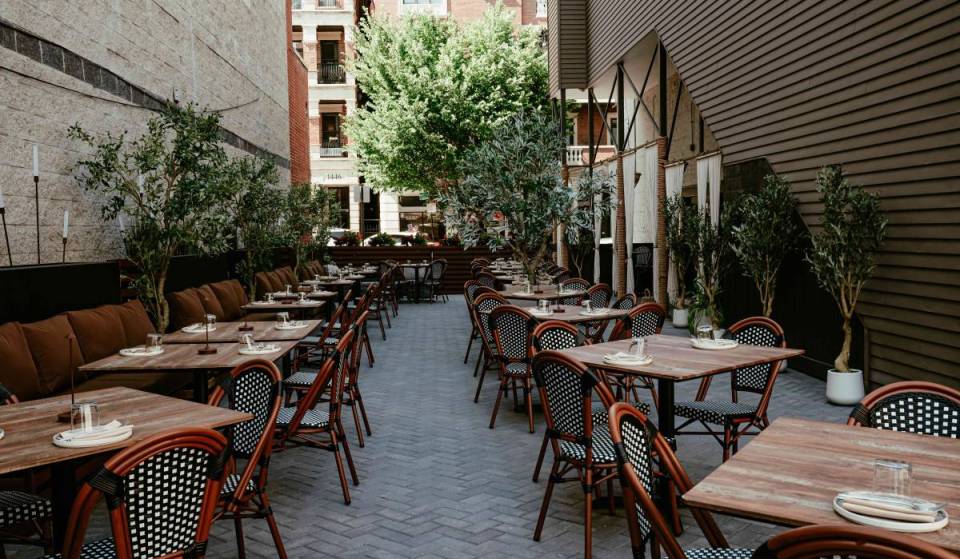 A viral NYC chef just opened a Greek gastrobar in Lincoln Park featuring a 2,400-square-foot olive tree patio
