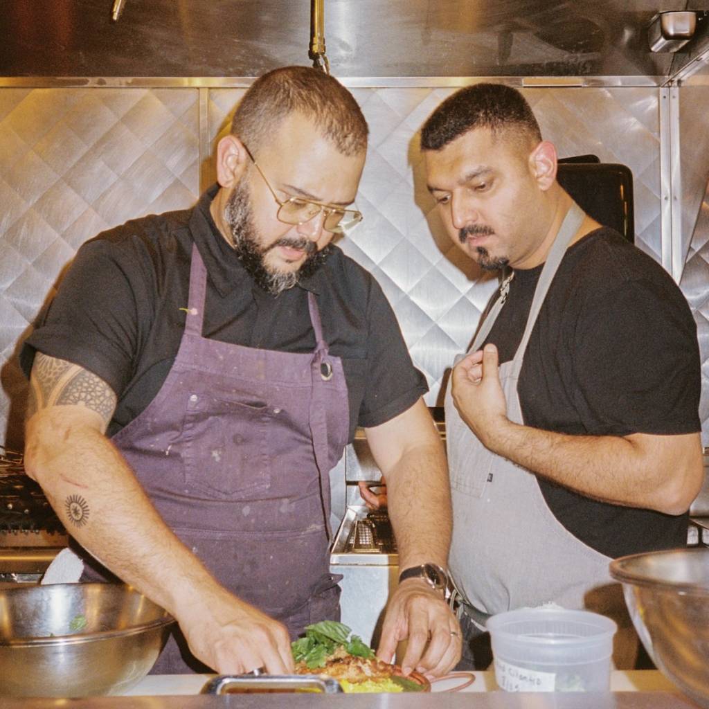 Chefs Rishi Kumar and Zubair Mohajir