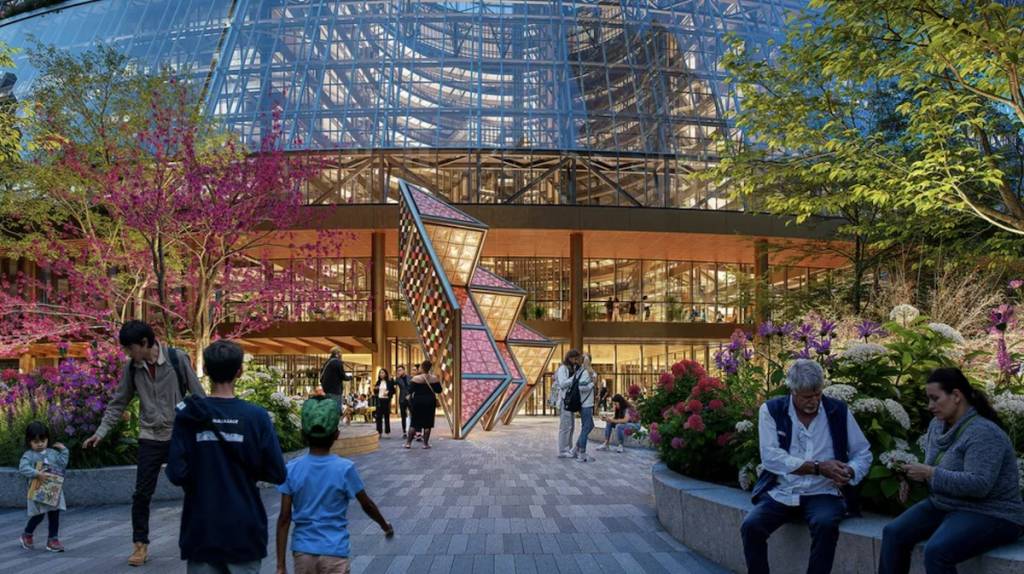 Thompson Center plaza rendering