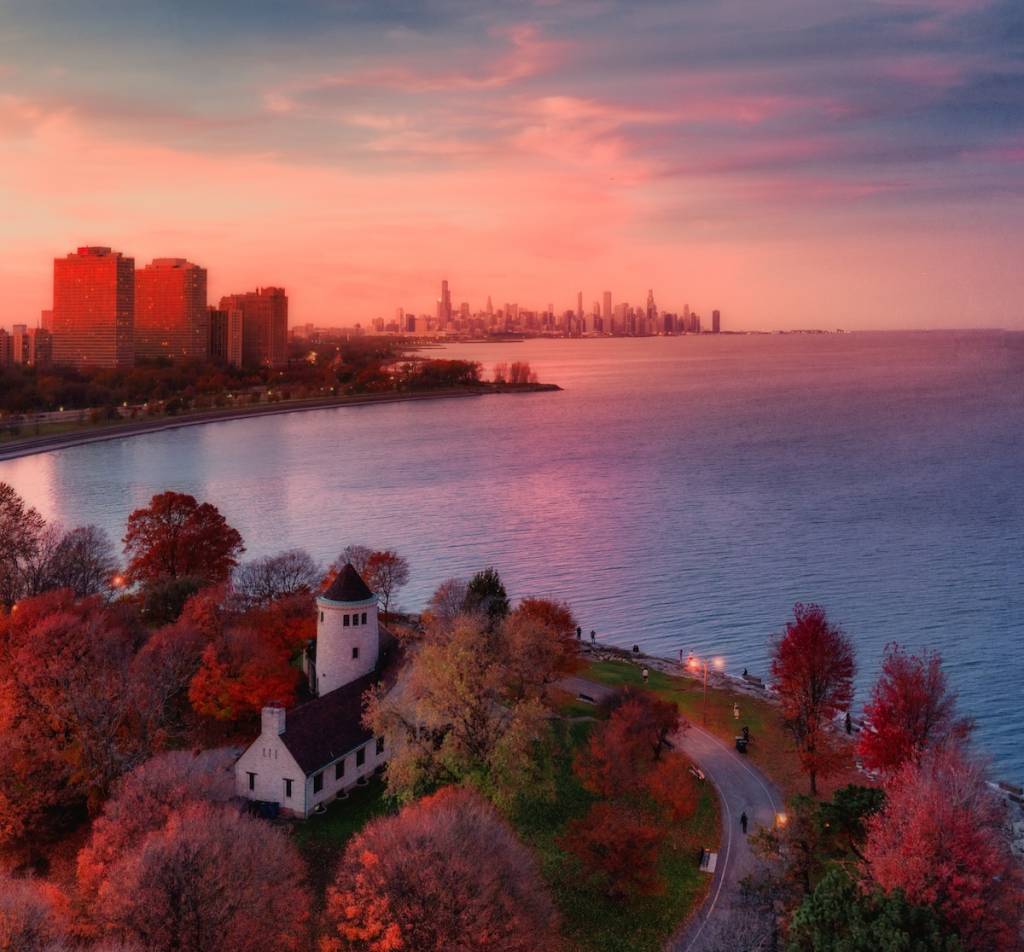 El follaje otoñal en Chicago