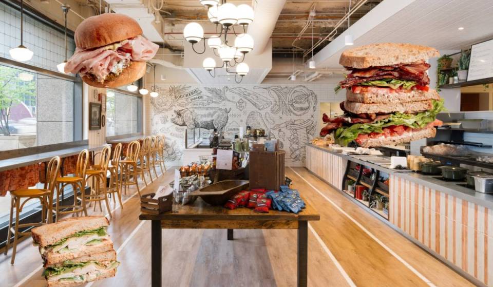 Fatback is handing out free signature sandwiches in the Loop today