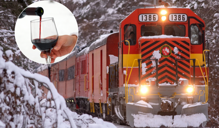 Hay un tren del vino navideño en Wisconsin, y merece la pena el viaje de 6 horas en coche desde Chicago