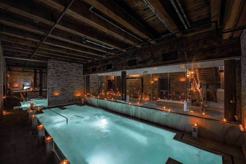 AIRE Ancient Baths Chicago with candles