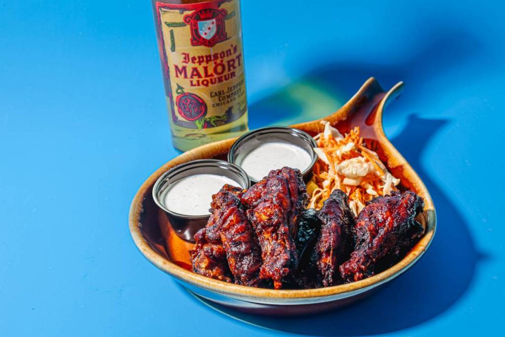 Woodie's malort bbq wings