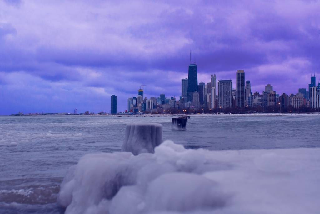 Chicago en un día frío