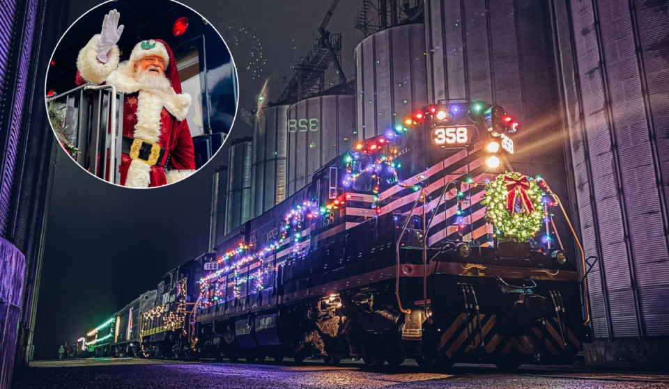 Santa rides every trip on this 90-minute Indiana Christmas Train, and tickets start at $34