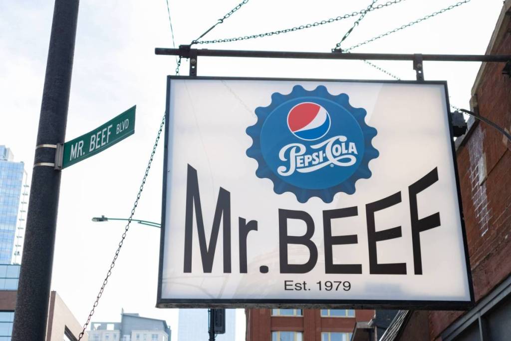 cartel de Mr. Beef