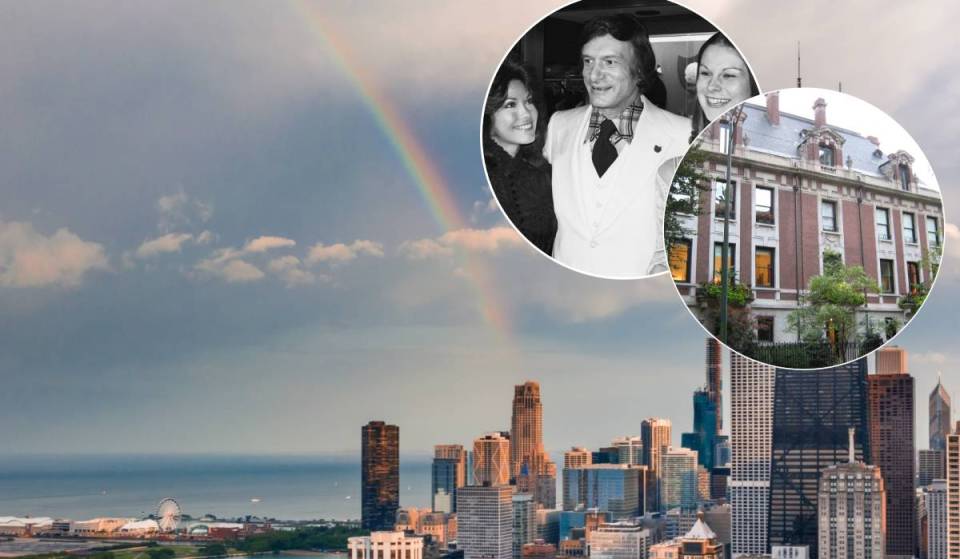 In 1959, Hugh Hefner bought Chicago’s first Playboy Mansion for $400k; decades later, the 72-room Gold Coast estate became luxury condos, with one for $6.7 million