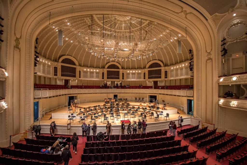 Chicago Symphony Center, auditorio, sala, interior, sala de conciertos, escenario, butacas, sillas