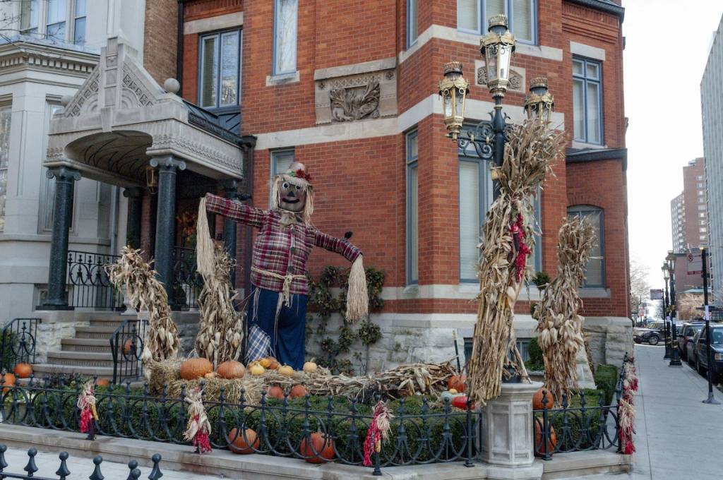 Halloween decorations in Chicago