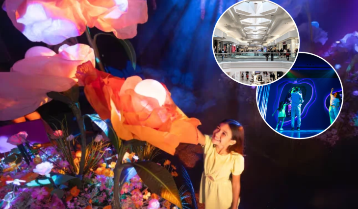 Woodfield Mall, the largest mall in Illinois, built on 191 acres of former prairie farmland, is now home to WONDRA: an 11,000-square-foot immersive world of crystal caves, a luminous reef and a walk under the stars