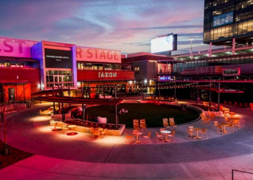 Image shows the space at the Toyota Music Factory