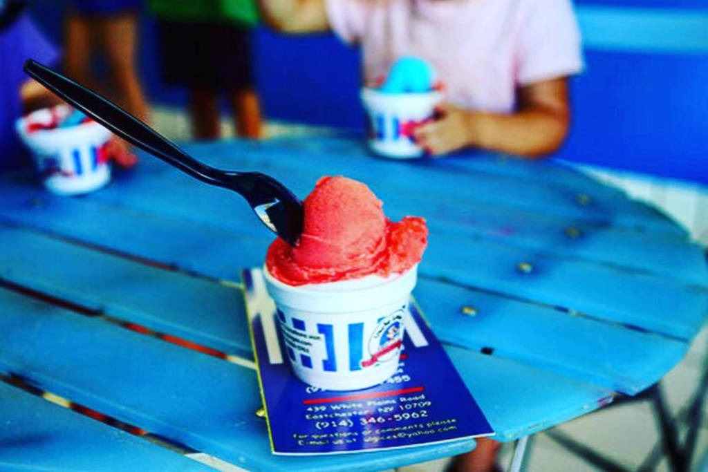 Image shows Italian Ice from Uncle Louie G's.